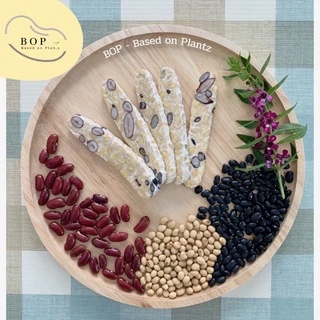 เทมเป้ถั่ว 3 สี(เหลือง ดำ แดง) (Triple bean Tempeh) ✨ เทมเป้พร้อมทาน โปรตีนสูง ขนาด 150g. เจ อาหารเจ วีแกน มังสวิรัติ