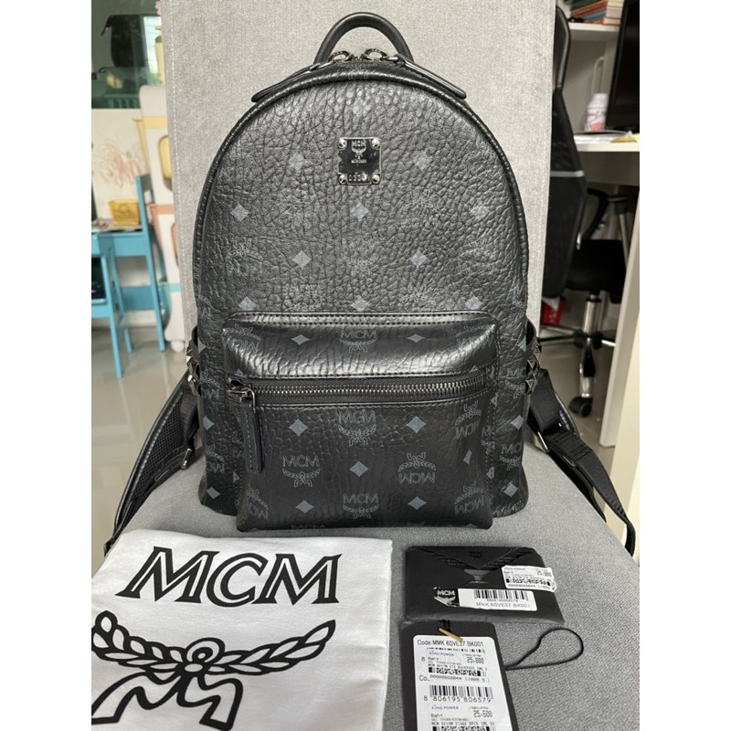 กระเป๋าเป้ Like new MCM Backpack size S สีดำ