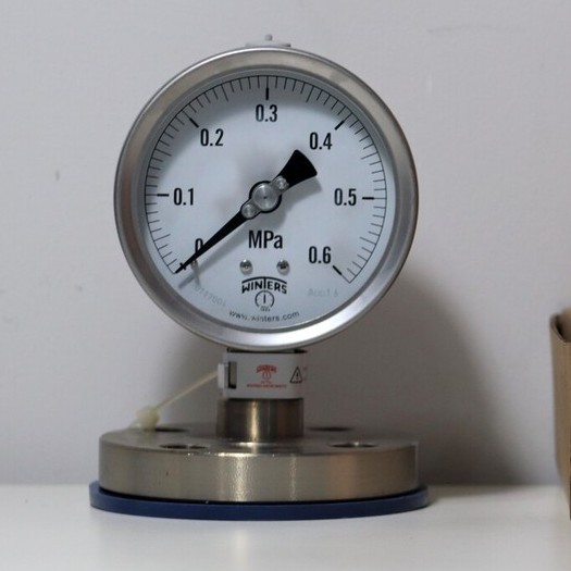 Premium Pressure Gauge with Diaphragm SS316 4" , Flange 1" ANSI 150#RF , 0-0.6 Mpa