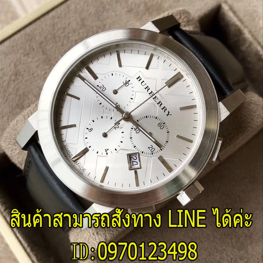 Authentic Burberry The City Chocolate Leather Chronograph Unisex Watch  BU9355 N | Shopee Thailand