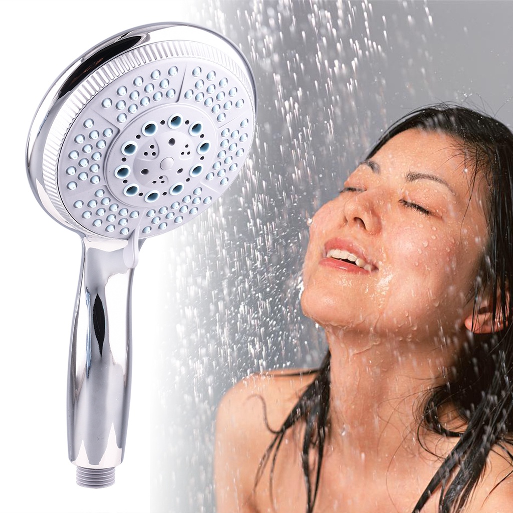 ห้องอาบน้ำฝักบัวUniversal Bath Shower Head 5 Mode Function Chrome ...