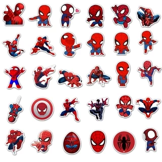 ❉ S.pider-Man Series 02 - M-Cartoon Superhero สติ๊กเกอร์ ❉ 35Pcs/Set DIY Fashion Luggage Laptop Skateboard Doodle Decals สติ๊กเกอร์