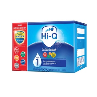 Hi-Q Prebio Proteq Infant Formula ไฮคิว พรีไบโอโพรเทก นมผงดัดแปลงสำหรับทารก 2750 กรัม สูตร 1