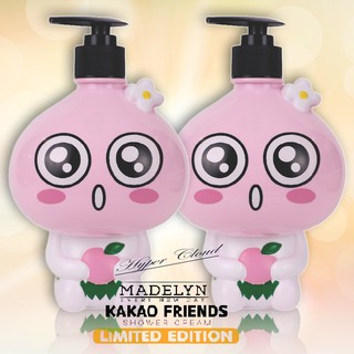 Madelyn KAKAO FRIENDS ครีมอาบน้ำแพคเกจตัวการ์ตูน Shower Cream Fresh Peach (Apeach ) 350ml