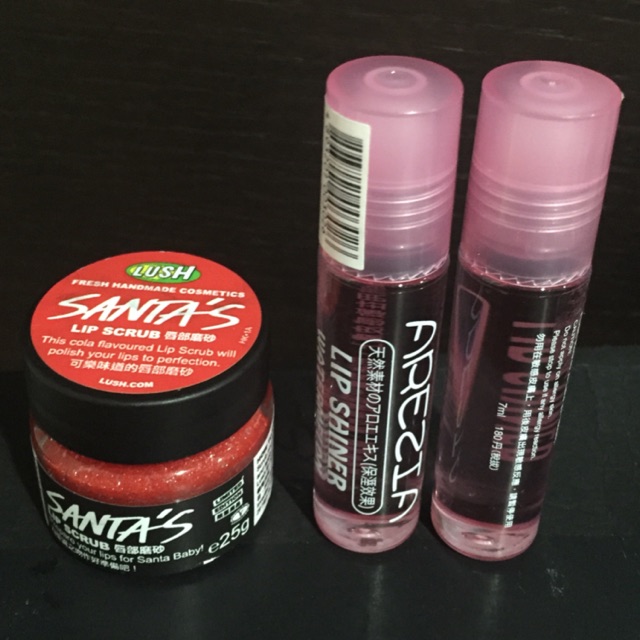 Lush lip scrub แถมฟรี lip shine