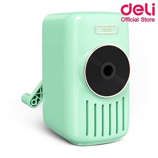 Deli 71165A Pencil sharpener เครื่องเหลาดินสอ กล่องดนตรี สีพาสเทลสุดน่ารัก กบ เครื่องเขียน ดินสอไม้ อุปกรณ์การเรียน