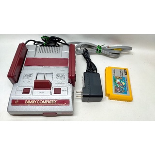 Famicom แท้ Japan สล๊อตเหล็ก งาน Custom สีเงิน ชุดไฟไทยพร้อมเล่นแถมตลับเกมSuperMarioBrosแปลงAVแล้วต่อทีวีรุ่นใหม่ได้เลย