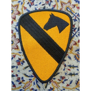 อาร์มหน่วยรบทหาร US Army 1st Cavalry อาร์มทหารม้า ของแท้จากประเทศสหรัฐอเมริกา สวยหายาก