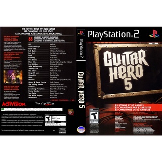 แผ่นเกมส์ PS2 Guitar Hero 5   คุณภาพ ส่งไว (DVD)