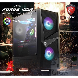 MSI Case-PC MAG FORGE 100R (RGB,ATX/M-ATX/Mini ITX) aRGB Customizing Addressable RGB LEDs ประกัน 2 ปี