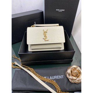 Saint Laurent Sunset อะไหล่ทอง Grade vip Size 19 cm  Full box set