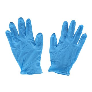 ถุงมือยางไนไตร PARAGON ขนาดใหญ่ สีฟ้า 20 ชิ้น  PARAGON RUBBER GLOVES LIGHT BLUE 20EA