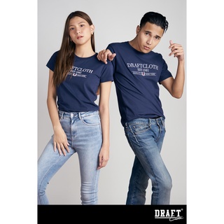 เสื้อยืด draft ลาย qny สีกรม