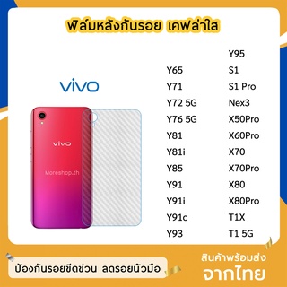 ฟิล์มหลัง VIVO ฟิล์มเคฟล่า แบบใส S1 X50Pro X70 X70Pro X80 X80Pro Y65 Y71 Y72 Y76 Y81 Y81i Y83 Y85 Y91 Y91i Y91c Y93 Y95