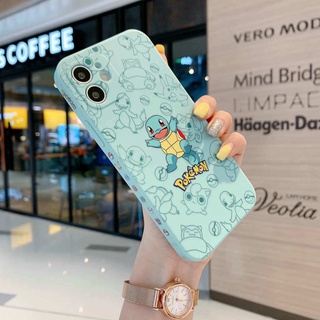 เคสไอโฟนการ์ตูนลายแถบข้าง 🔥 Pokémon เคสขอบเหลี่ยม IPhone 12 6 เคสไอโฟน7พลัส 8 Xr เคสi11 SE2020 เคสไอ12 Mini เคสไอ11 iPhone11 Pro Max เคสไอโฟนxs 7 plus เคสไอโฟน8พลัส i Phone 12 X เคสi12 โปร เคสไอโฟน12 [6s เคสไอโฟน11 Pikachu Squirtle Psyduck Case