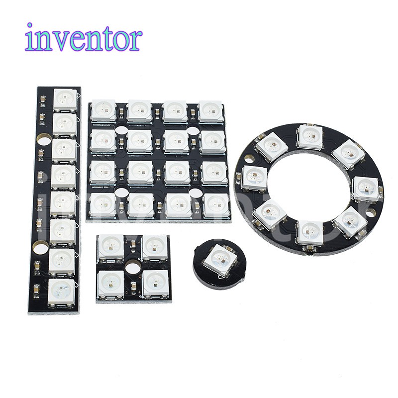 4 8 12 16 Channel Ws2812 Ws2812B Ws 2811 5050 Rgb ไฟ Led แผงโมดูล 5 V 1 Bit 4 Bit 12 Bit 16 Bit 24 B