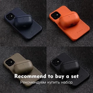 เคสหนัง Melkco สําหรับ AirPods Pro 1 2 3 4 Pro2 Pro 3 (2025) อุปกรณ์เสริม EarPhone ลิ้นจี่ฝาครอบหนังวัวธรรมชาติ
