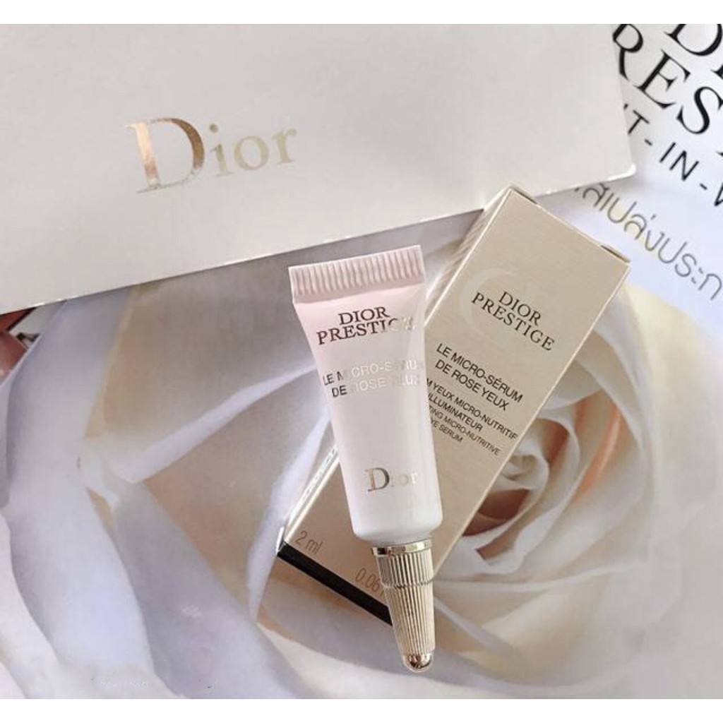 DIOR Prestige Le Micro-Serum De Rose Yeux - Illuminating Micro-Nutritive Eye Serum 2ml.