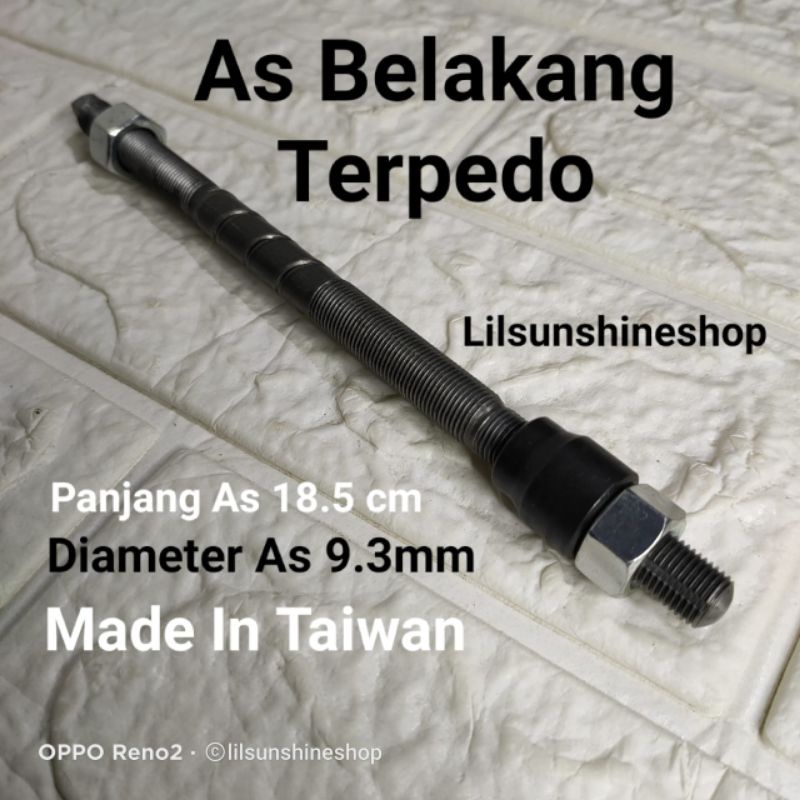 ด้านหลังตอร์ปิโดดุมเพลาหลุม 40H Onthel Bike 28 Ontel 26x1 3/8 Jengki Made in TAIWAN