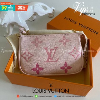 พร้อมส่งที่ไทย!! ที่นี่ที่เดียว Louis Vuitton Mini Shoulder Bag Pink Pastel งานหนังแท้ทั้งใบ