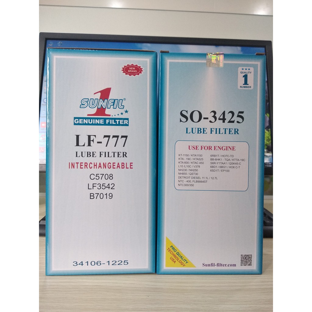 CUMMINS NTA855 LF777 กรองน้ํามันเครื่อง - Sunfil 1