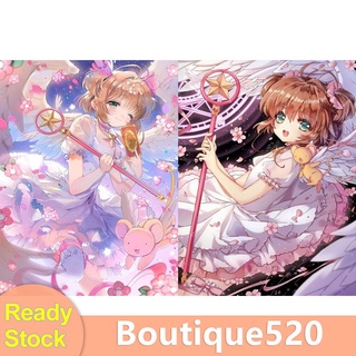 Bou【Stock】ชุดงานปักครอสติชลายการ์ตูนอนิเมะ 11CT 3-Strand Diy