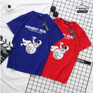 🇺🇸ใหม่! เสื้อแขนสั้นสกีนลายมนุษย์อวกาศ🇺🇸 ☢MOMBERT REAL STREET T-SHIRT☢ (มีบริการเก็บเงินปลายทาง)