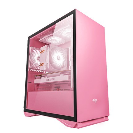 เคสคอมพิวเตอร์สีชมพู ขาว ดำ ฟ้า เหลือง YOGO M2 Gaming Pc case Pink White Black Blue Yellow