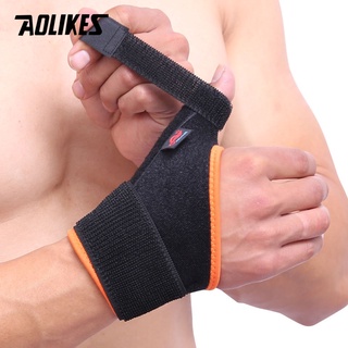 AOLIKES 1Pcs Sports Fitness Wristband Thumb Protector Finger Injury Sprained Keyboard Hand Mouse Hand Correction Protect