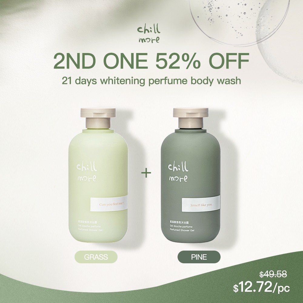 Bundle of 2 Chillmore 21 Days Whitening Shower Gel Anti Acne Perfumed
