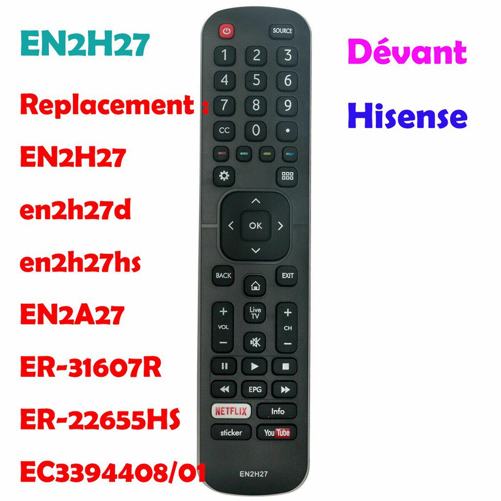 Hisense Dévant En2Bc27 En2H27 En2H27Hs En2Bd27H ทีวีรีโมทคอนโทรลสําหรับ Hisense En2H27B En2H27Hs En2