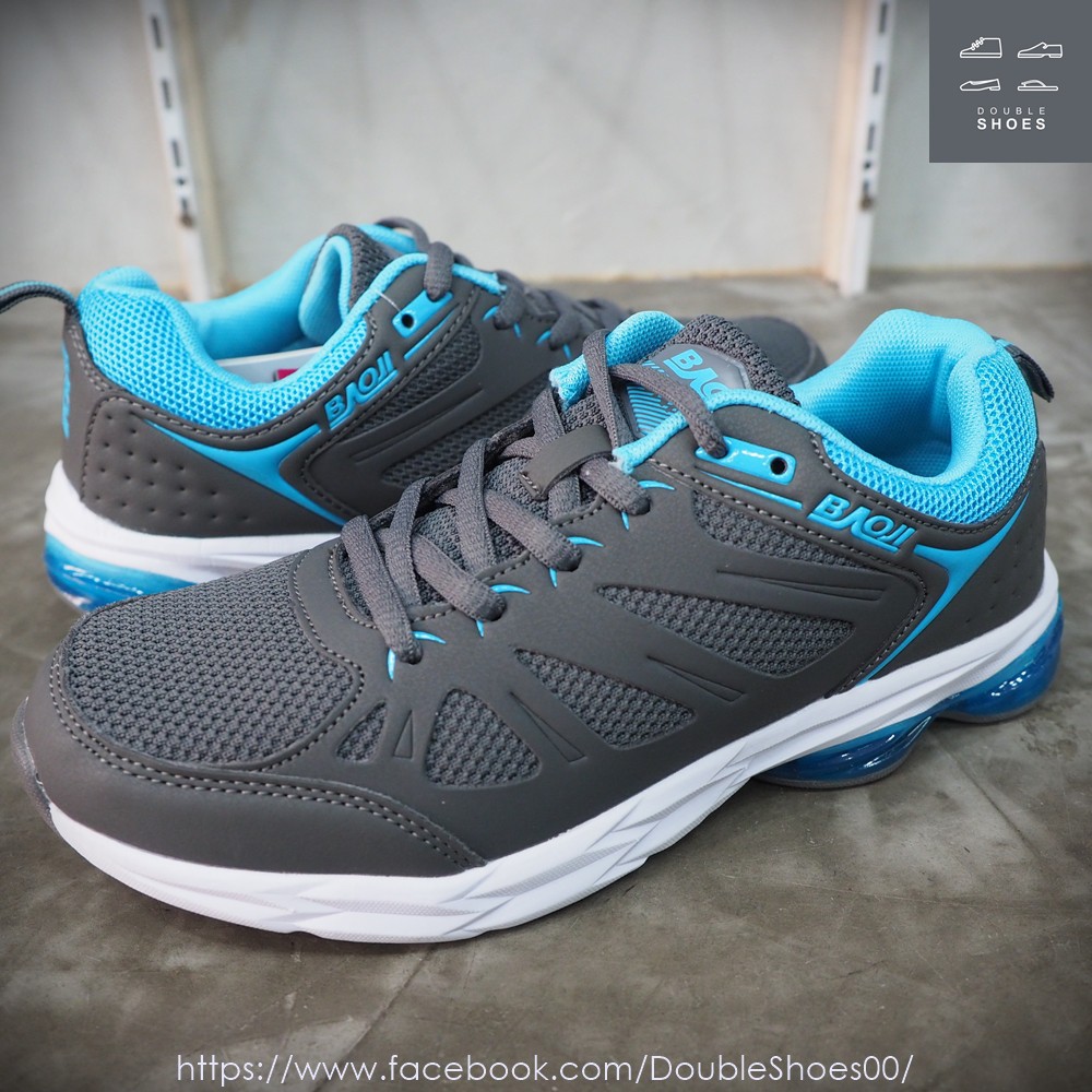 รองเท้าวิ่ง รองเท้าผ้าใบผู้หญิง BAOJI รุ่น BJW323 สีเทาฟ้า ไซส์ 37-41