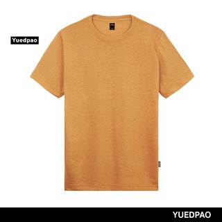 เสื้อยืดสีขาวYuedpao ยอดขาย No.1 รับประกันไม่ย้วย 2 ปี ผ้านุ่ม เสื้อยืดเปล่า เสื้อยืดสีพื้น เสื้อยืดคอกลม_สีชาไทย