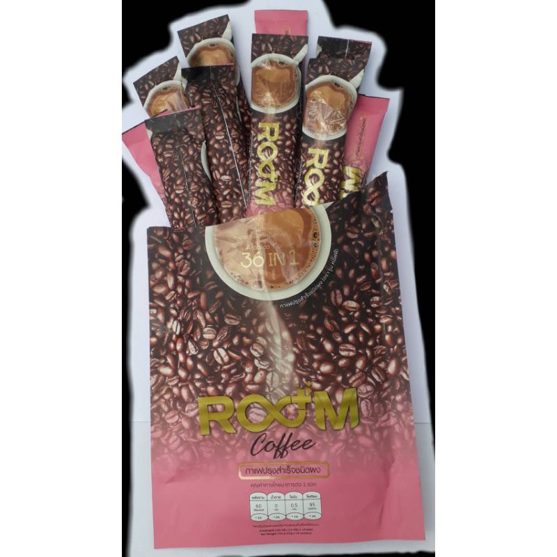 คุณภาพสูง  พร้อมส่งRoom Coffee กาแฟเพื่อสุขภาพ (exp.29/12/21)