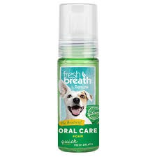 TropiClean Fresh Breath Instant Foam All Natural Dental Care Cats Dogs Mint 4.5z