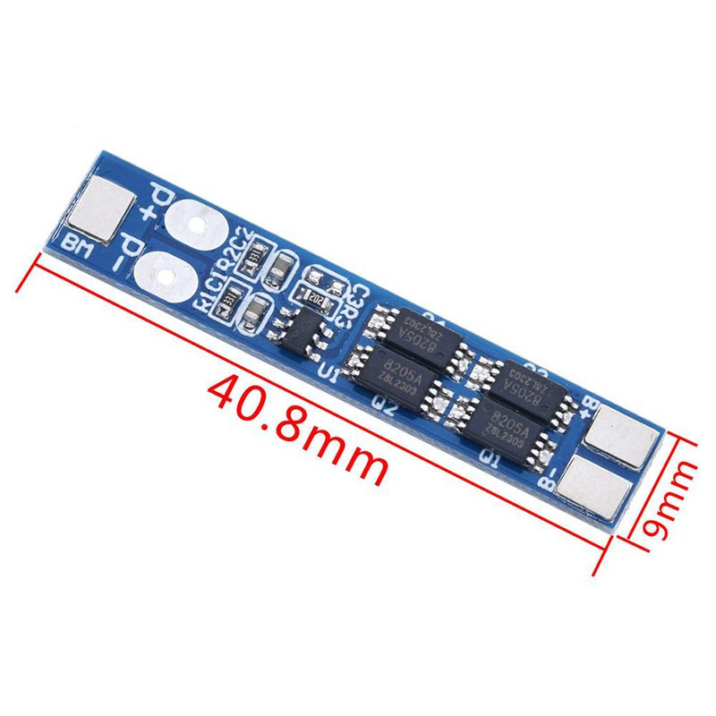 Bms 2S 7.4V 8.4V 8A 18650 บอร์ดป้องกันชาร์จแบตเตอรี่ รูปที่ 5