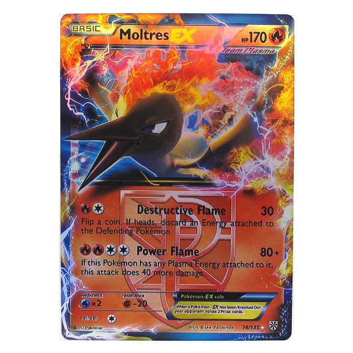 Moltres EX 14/135 ไฟร์ Pokemon Matt Card ภาษาอังกฤษ