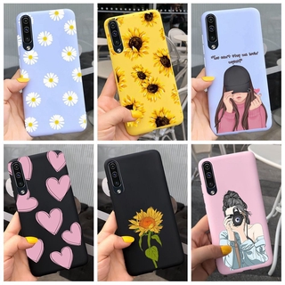 SM เคสโทรศัพท์ซิลิโคน ลายดอกไม้ สําหรับ Samsung Galaxy A30 A30S A50 A50S 2019