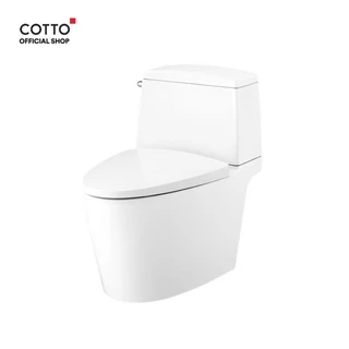 COTTO สุขภัณฑ์แบบสองชิ้น รุ่น C13537 Riviera Pro 4.8L พร้อมสาร UltraClean+