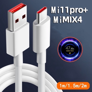 ของแท้ สายชาร์จเร็ว USB Type-C 120W สําหรับ Xiaomi 67W 55W Xiaomi Civi Redmi Note 11 Pro+ 11T Pro Black Shark 4S Pro