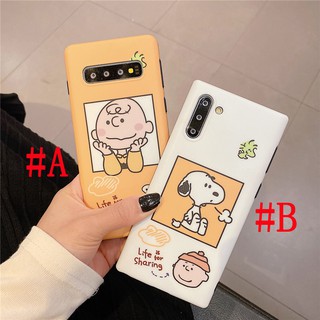 เคสซิลิโคน Samsung Note 20 Ultra S21 S21+ S21 Ultra S20 Plus S20+ S20 Ultra Note10 Note10+ Note 8 Note 9 S10 S10+ Cartoon Snoopy &amp; Charlie Brown Silicone Case