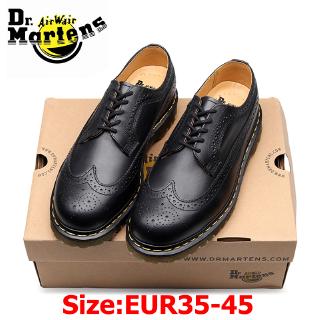 【แท้】Dr.martens Brock หนังรองเท้าหนังเล็กชายและหญิงเพิ่มขึ้นรองเท้าลำลองกันน้ำ