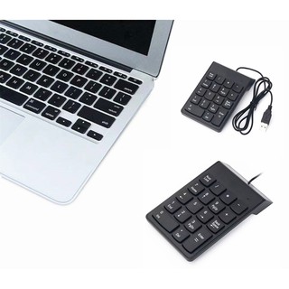 Lemary USB Number Pad Numpad Numeric Keypad 18 Keys แป้นพิมพ์สำหรับแล็ปท็อปเดสก์ท็อปพีซี ใหม่