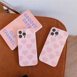 เคสซิลิโคนนิ่ม ลายหัวใจ สีชมพู สําหรับ HUAWEI y7 PRO 2019 P30 P20 lite P40 P50 PRO Nova 3e 3 3i 4 4E 5T 7 se 7i Y9 prime 2019 Y7A 2020 Y8P Y9S MATE 20 PRO Y6S