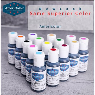 สีเจลใส่อาหารและขนม สีเจล Americolor ขนาด 0.75oz (ขวดเล็ก)​ อัลบัม 2