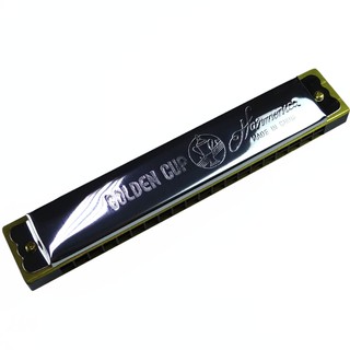 Golden Cup ฮาร์โมนิก้า 20 ช่อง คีย์ C รุ่น JH020 - สีเงิน (Harmonica Key C)