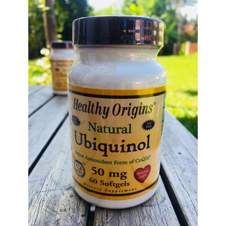 Ubiquinol (Kaneka Q+) ยูบิควินอล 50 mg, 60 ซอฟท์เจล (Healthy Origins)