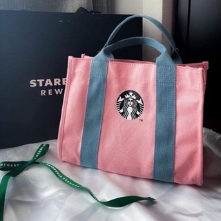 พร้อมส่งกระเป๋า​ ถุงผ้า starbuck new collection งานใหม่ล่าสุด​ งานจริง4รูปสุดท้ายค่ะ