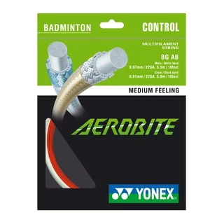 YONEX AEROBITE เอ็นแบดมินตัน เอ็นไฮบริดขนาดเส้นแนวตั้ง 0.67 มม. เส้นแนวนอน 0.61 มม. ช่วยเพิ่มแรงหมุนของลูกขนไก่