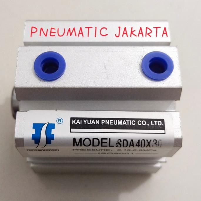 กระบอกลมขนาดกะทัดรัด Sda-40X30 นิวเมติก